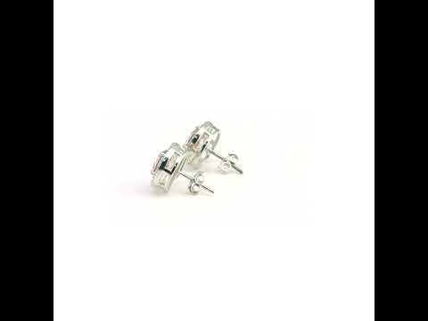 5.00 Ct Pink Moissanite Stud Earrings Gold Vermeil – Anniversary Gift Jewelry