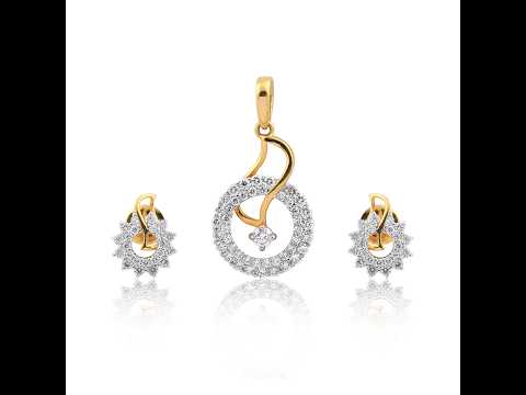 18k Gold Natural Diamond Pendant Set 1.50 ct Round Cut  IGI Certified Jewelry
