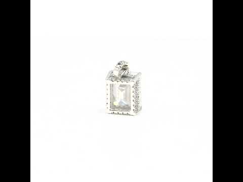7.30 Ct Certified Moissanite Pendant in Gold Vermeil for Thanksgiving Gift