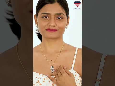 18k Gol IGI Certified Diamond Pendant Set 2.96 ct Necklace Engagement Jewelry