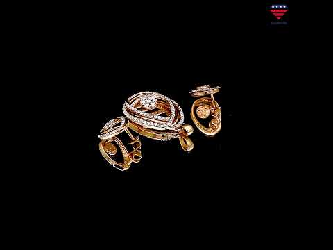 IGI Certified 18K Gold Diamond Pendant Set 1.79 Ct G-H-I VS Premium Jewelry
