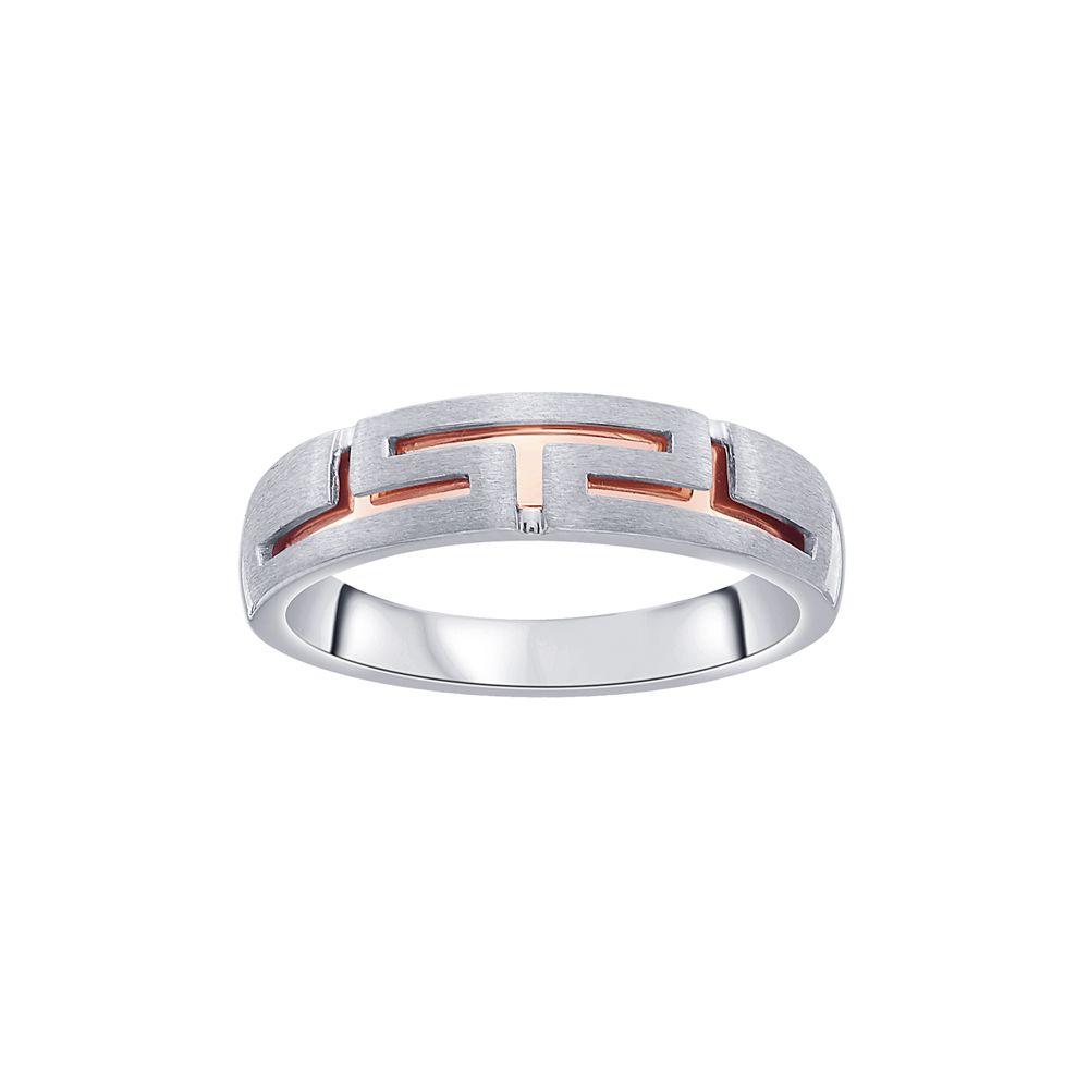 Geometric Diamond and Platinum Finger Ring - Image 2 - GEMHUB & CO.