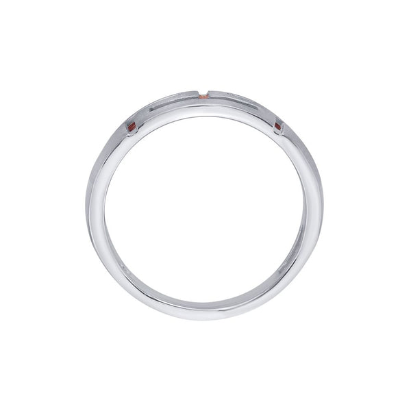 Geometric Diamond and Platinum Finger Ring - Image 3 - GEMHUB & CO.