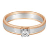 Single Diamond and Platinum Finger Ring - Image 2 - GEMHUB & CO.