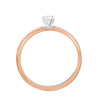 Single Diamond and Platinum Finger Ring - Image 3 - GEMHUB & CO.