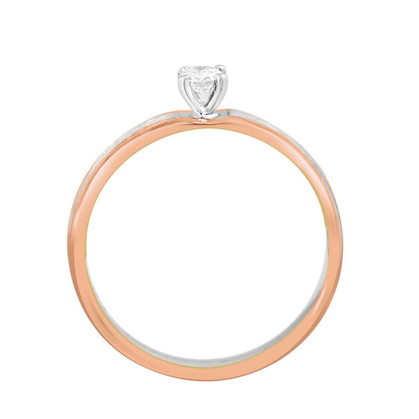 Single Diamond and Platinum Finger Ring - Image 3 - GEMHUB & CO.