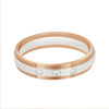 Diamond Accented Platinum and Rose Gold Ring - Image 2 - GEMHUB & CO.