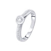 Contemporary Platinum Diamond Ring - 950Pt Platinum - GEMHUB & CO.