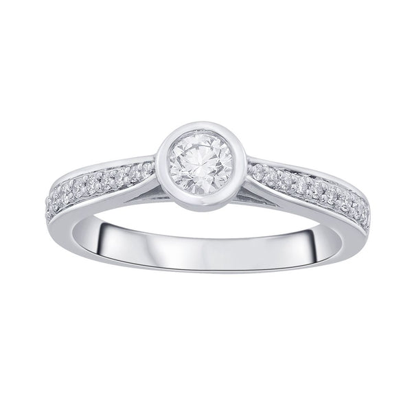 Contemporary Platinum Diamond Ring - Image 3 - GEMHUB & CO.