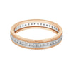 Linear Diamond Studded Platinum Ring - Image 2 - GEMHUB & CO.