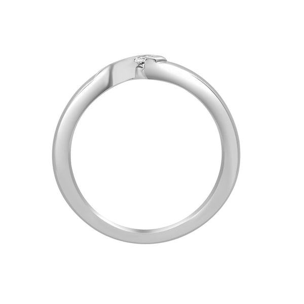 Sleek Diamond and Platinum Ring - Image 3 - GEMHUB & CO.