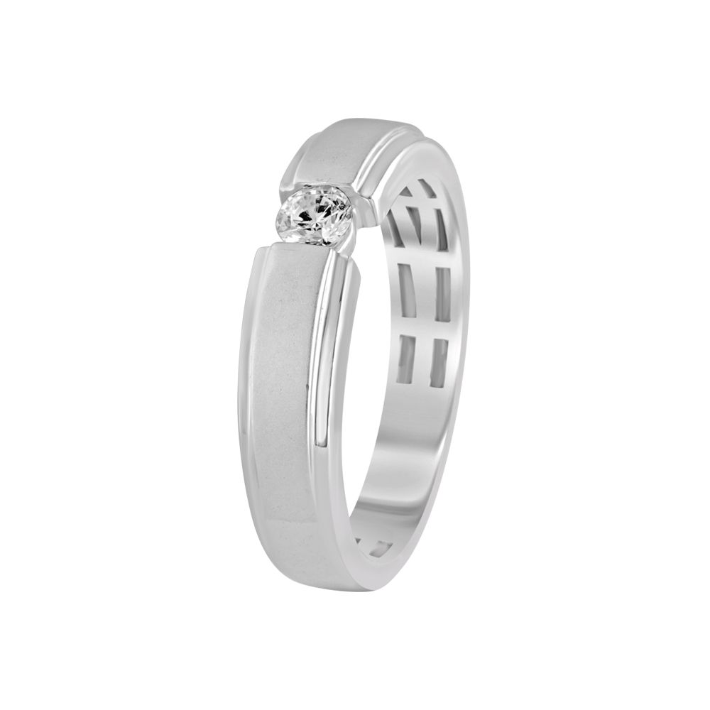Simple Platinum Finger Band for Men - 950Pt Platinum - GEMHUB & CO.