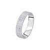 Glamorous Platinum and Diamond Finger Band for Men - 950Pt Platinum - GEMHUB & CO.