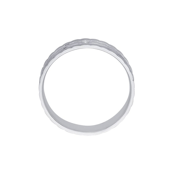 Glamorous Platinum and Diamond Finger Band for Men - Image 3 - GEMHUB & CO.