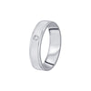 Simple Platinum and Diamond Band For Men - 950Pt Platinum - GEMHUB & CO.