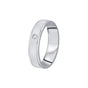 Simple Platinum and Diamond Band For Men