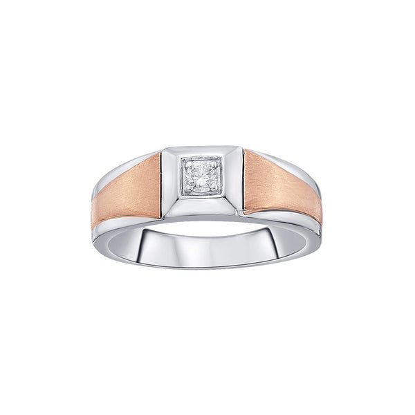 Magnificent Dual-toned Diamond Ring for Men - Image 2 - GEMHUB & CO.