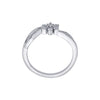 Floral Diamond Platinum Finger Ring - Image 3 - GEMHUB & CO.