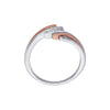 Gleaming Two Toned Diamond Finger Ring - Image 3 - GEMHUB & CO.