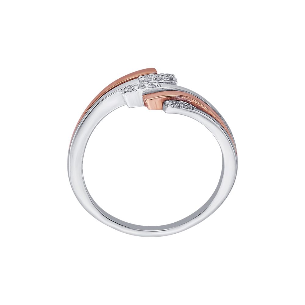 Gleaming Two Toned Diamond Finger Ring - Image 3 - GEMHUB & CO.