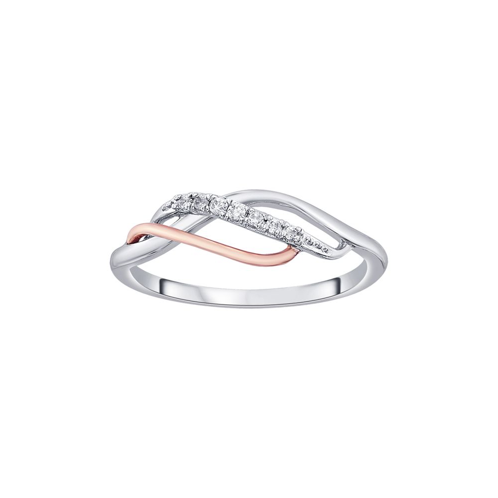 Stunning Platinum and Rose Gold Finger Ring - Image 2 - GEMHUB & CO.