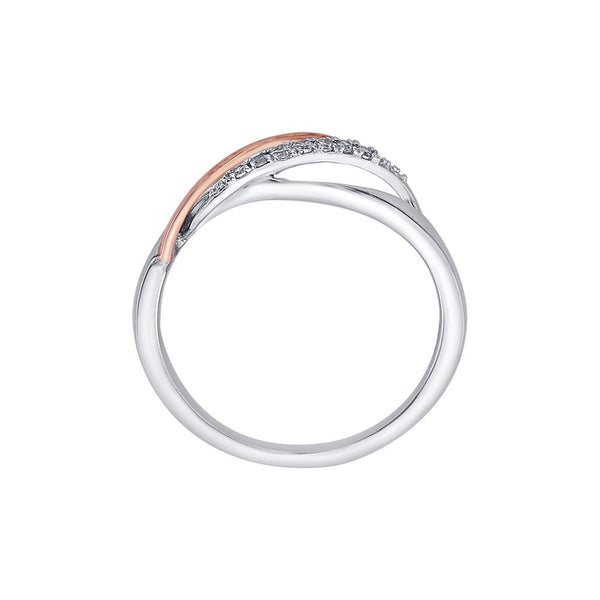 Stunning Platinum and Rose Gold Finger Ring - Image 3 - GEMHUB & CO.