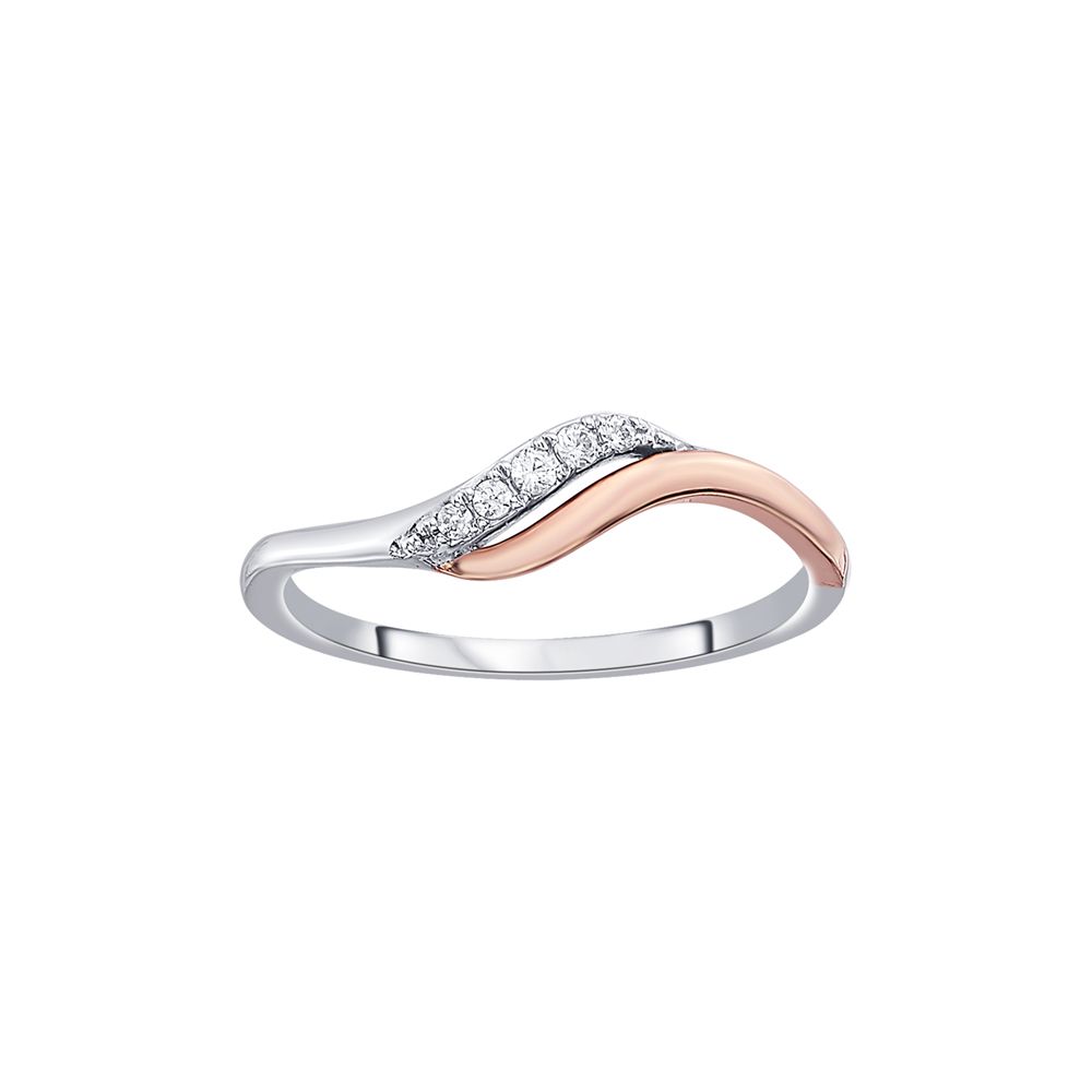 Swirl Design Diamond and Platinum Finger Ring - Image 2 - GEMHUB & CO.