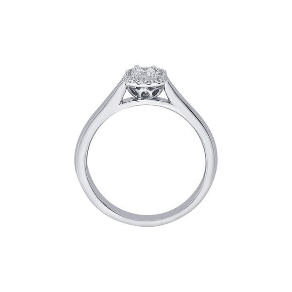 Breathtaking Diamond Halo Finger Ring - Image 3 - GEMHUB & CO.