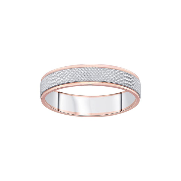 Sleek Dual Metal Men's Ring - Image 2 - GEMHUB & CO.