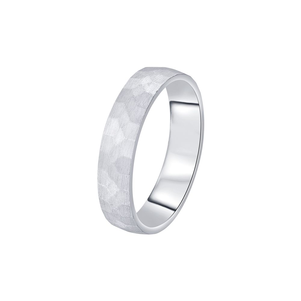 Lustrous Platinum Men's Band - 950Pt Platinum - GEMHUB & CO.