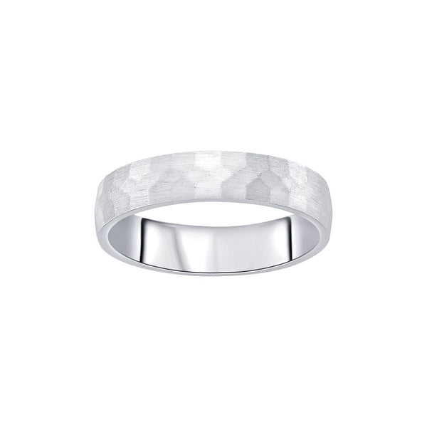 Lustrous Platinum Men's Band - Image 2 - GEMHUB & CO.