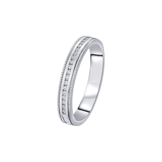 Simple Platinum Ring for Women - 950Pt Platinum - GEMHUB & CO.