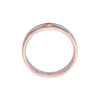 Elegant Platinum and Rose Gold Men's Band - Image 3 - GEMHUB & CO.