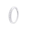Stylish Diamond and Platinum Men's Finger Band - 950Pt Platinum - GEMHUB & CO.