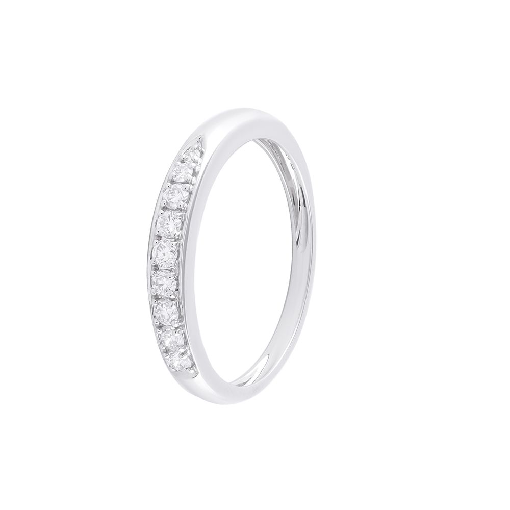 Stylish Diamond and Platinum Men's Finger Band - 950Pt Platinum - GEMHUB & CO.