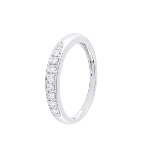 Stylish Diamond and Platinum Men's Finger Band - 950Pt Platinum - GEMHUB & CO.