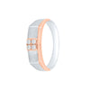 Stunning Geometric Diamond Men's Finger Band - 950Pt Platinum - GEMHUB & CO.