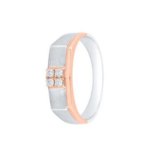Stunning Geometric Diamond Men's Finger Band - 950Pt Platinum - GEMHUB & CO.