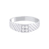 Classic Men's Diamond Platinum Finger Ring - Image 2 - GEMHUB & CO.