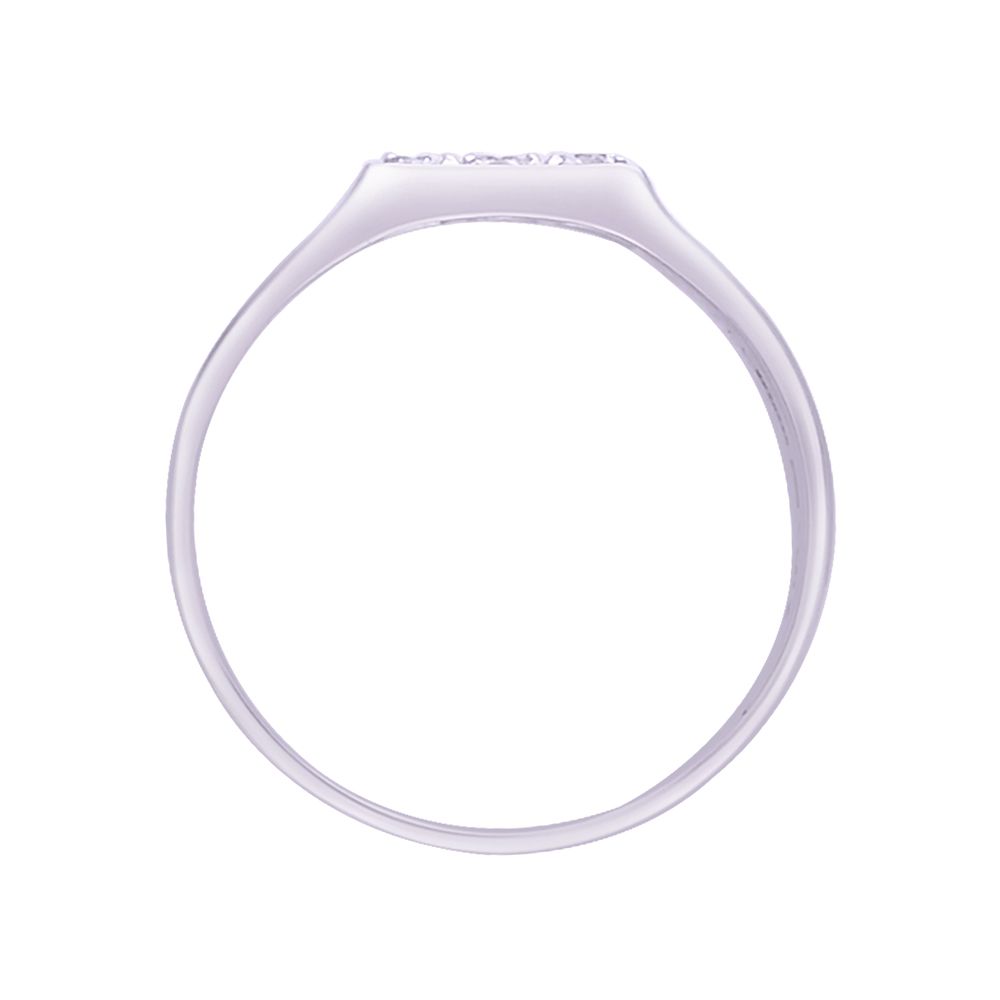 Square Design Diamond and Platinum Men's Finger Band - Image 3 - GEMHUB & CO.