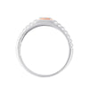 Square Cut Diamond and Platinum Men's Finger Ring - Image 2 - GEMHUB & CO.