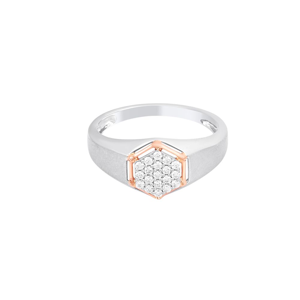 Cherished Platinum and Diamond Men's Finger Band - Image 2 - GEMHUB & CO.