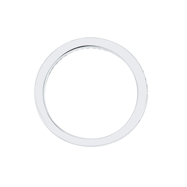 Contemporary Platinum Diamond Ring - Image 3 - GEMHUB & CO.