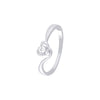 Gracious Platinum and Diamond Finger Ring - 950Pt Platinum - GEMHUB & CO.