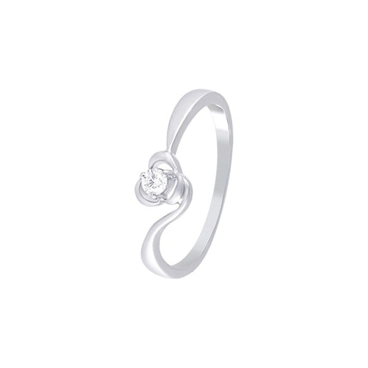 Gracious Platinum and Diamond Finger Ring - 950Pt Platinum - GEMHUB & CO.