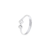 Dazzling 2-diamond and Platinum Finger Ring - 950Pt Platinum - GEMHUB & CO.