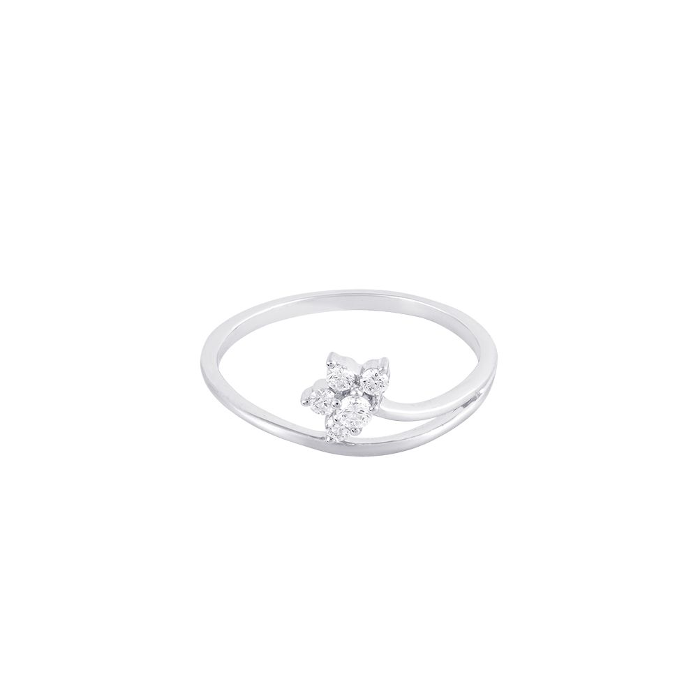 Contemporary Floral Diamond Finger Ring - Image 2 - GEMHUB & CO.