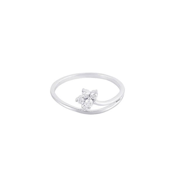 Contemporary Floral Diamond Finger Ring - Image 2 - GEMHUB & CO.