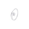 Contemporary Floral Diamond Finger Ring - 950Pt Platinum - GEMHUB & CO.