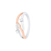 Swirl Design Diamond and Platinum Finger Ring - 950Pt Platinum - GEMHUB & CO.